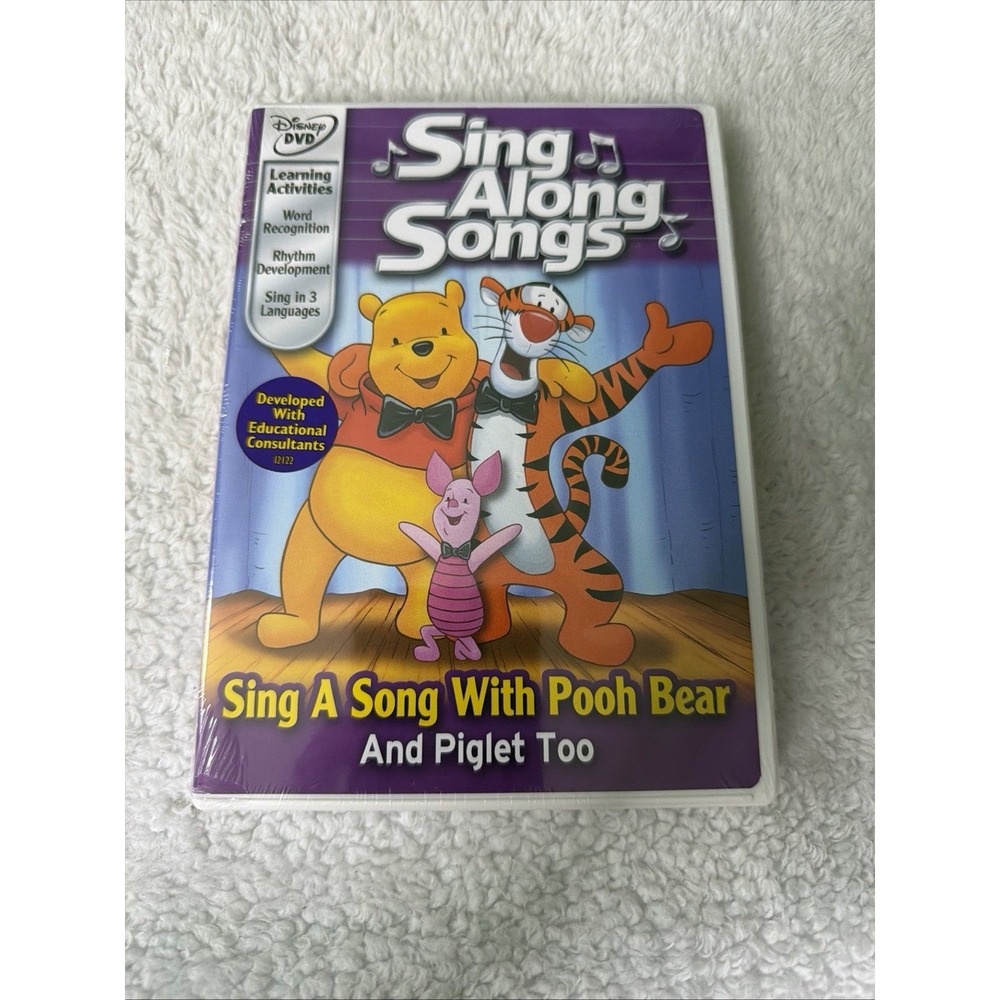 Disney Sing Along Songs - Sing A Song With Pooh Bear And Piglet Too - New DVD
